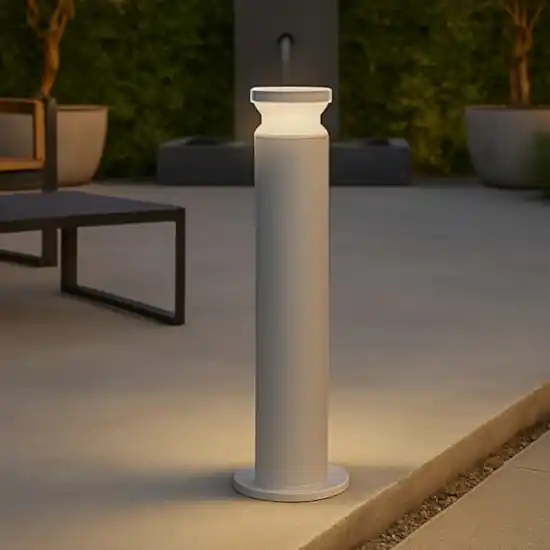 Ideal lux lampione grigio per giardino torre pt1 h60 ip65 moderno Novità