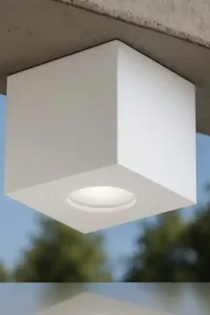 Faretto per esterno cubotto bianco gea luce Prezzo Basso