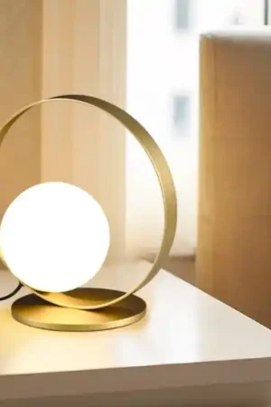 Abat-jour lampada oro da comodino led 5w 3000k Consegna Rapida
