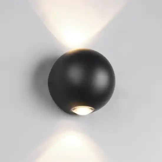 Applique sfera nera da esterno led 4w 3000k moderna Scelto Dai Clienti