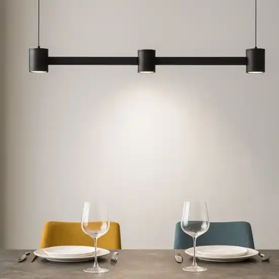 A Buon Prezzo Lampadario moderno barra nero led 21w 3000k per tavolo
