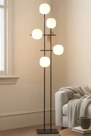 Offerta Lampo Lampada da terra moderna miloox lingotto nero oro per salotto