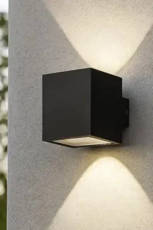 Ultime Pezzi Ideal lux snif square applique cubo nero per esterno