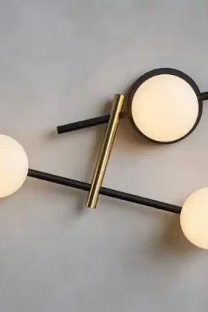 Applique lampada da parete moderna nero oro kika miloox Nuovo Arrivo