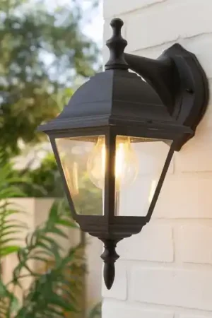 Ultimissimo Modello Applique da esterno lanterna nera classica