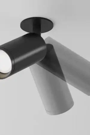 Affare Faretto da incasso cilindro da soffitto nero orientabile maytoni focus