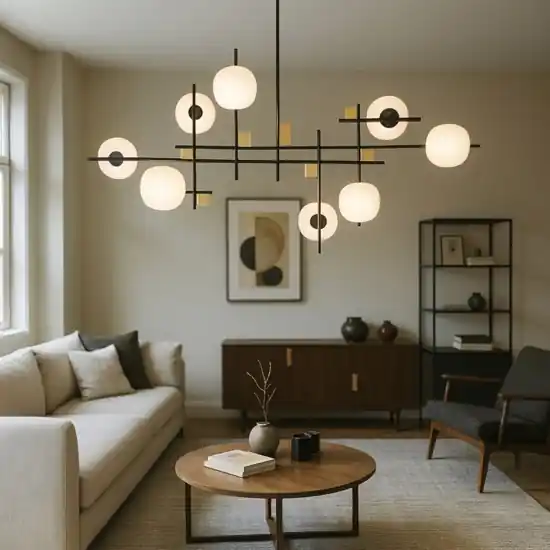 Promozione Miloox lampadario moderno lingotto nero oro