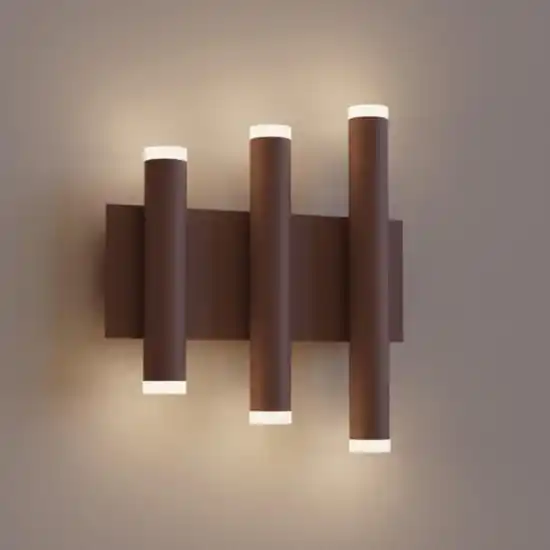 Applique corten marrone led 3000k moderna per pareti Acquista Ora