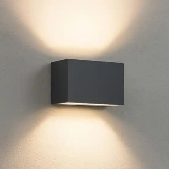 Direttamente Dal Produttore Applique da esterno moderna antracite led 9w 3000k ip65