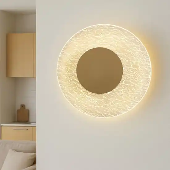 Compra Adesso Applique led oro da parete crepato 30w 3000k design