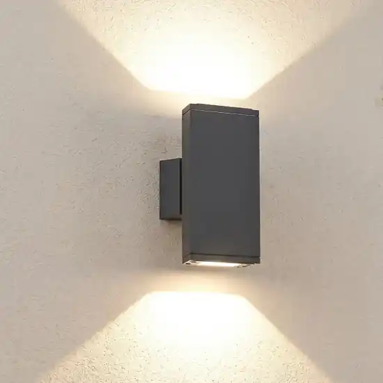Applique da esterno led 6w 3000k moderna antracite Spedito Oggi