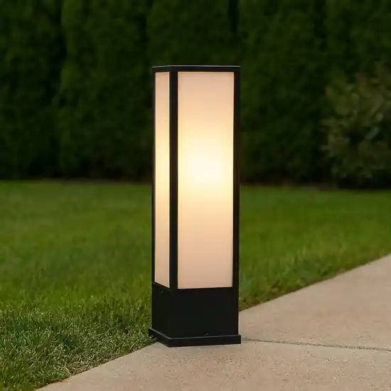 Lampioncino moderno per giardino antracite led 3000k anti corrosione Economico