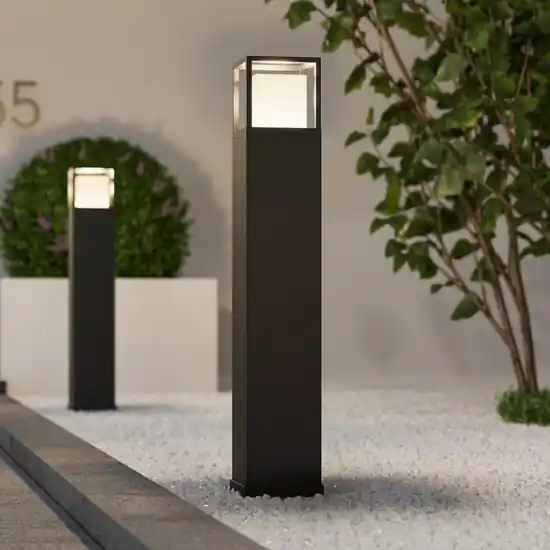 Lampione da giardino moderno grigio antracite led 14w cct ip54 Più Venduto