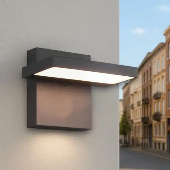Ultime Pezzi Applique da esterno orientabile antracite led 3000k moderna anti corrosione