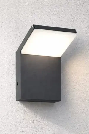 Applique da esterno anti corrosione moderno antracite led 8w 3000k Nuova Collezione
