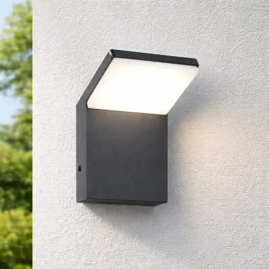 Applique da esterno anti corrosione moderno antracite led 8w 3000k Nuova Collezione