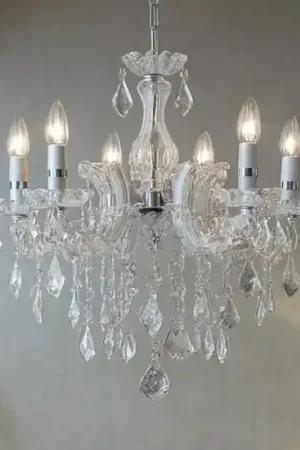 Affare Florian sp6 ideal lux lampadario di cristallo 6 bracci trasparente