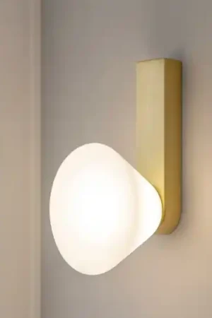 Compra Adesso Applique led 6w 3000k oro vetro bianco dimmerabile vivida madame