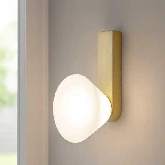 Compra Adesso Applique led 6w 3000k oro vetro bianco dimmerabile vivida madame