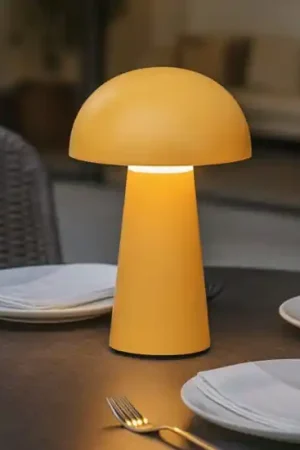Ultime Pezzi Lampada da tavolo da esterno senza fili giallo per esterni ricaricabile moderna