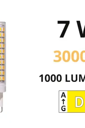 Must-Have Lampadina g9 led 7w 3000k 1000lm 300° life