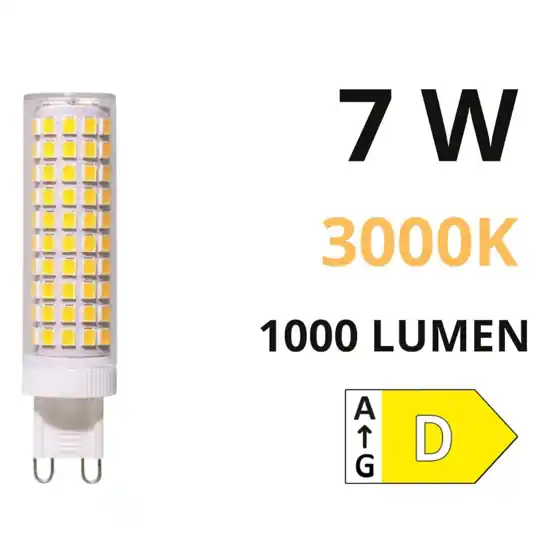 Must-Have Lampadina g9 led 7w 3000k 1000lm 300° life