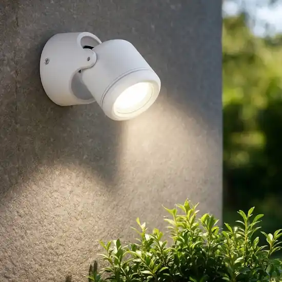 Acquista Ora Ideal lux xeno ap1 faretto da esterno orientabile bianco ip44