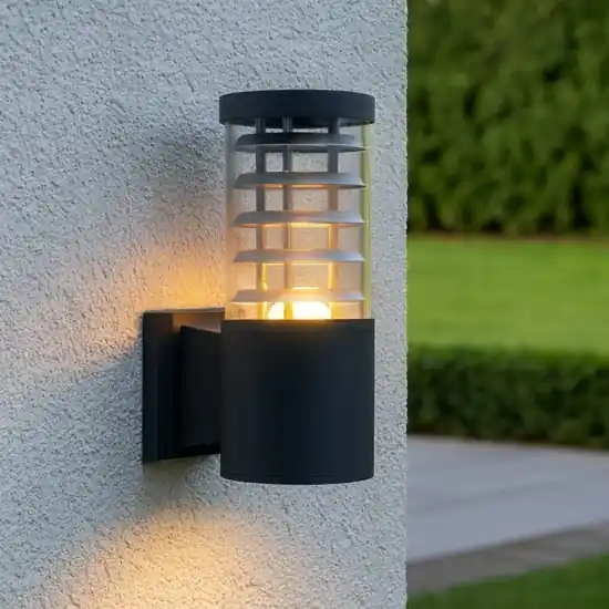 Tronco ap1 ideal lux applique da esterno antracite vetro pirex ip44 Non Perdere