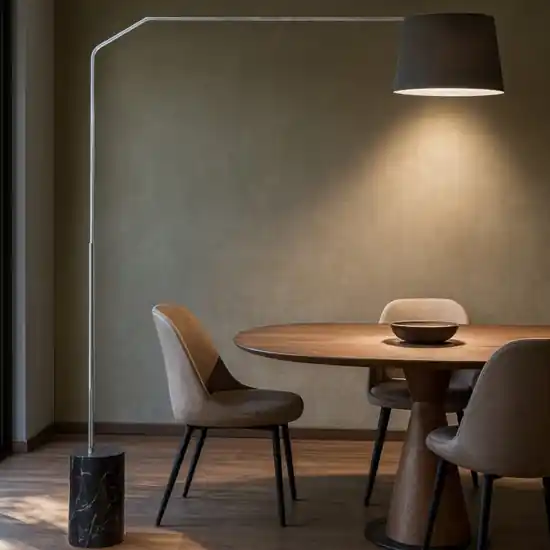 Toplight slope lampada ad arco base di marmo nero Ordina Subito
