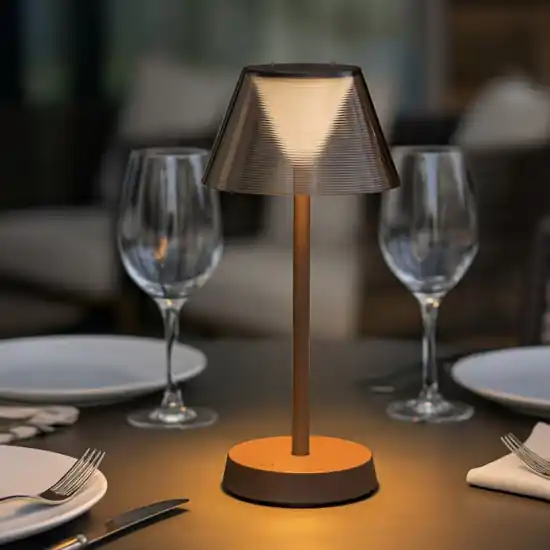 Ideal lux lolita tl lampada da tavolino marrone portatile da esterno Offerta