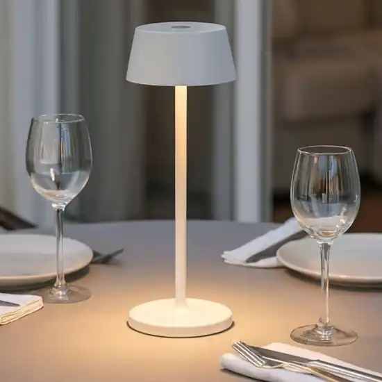 Pure tl ideal lux lampada da tavolino bianca da esterno ricaricabile led 3000k Saldi