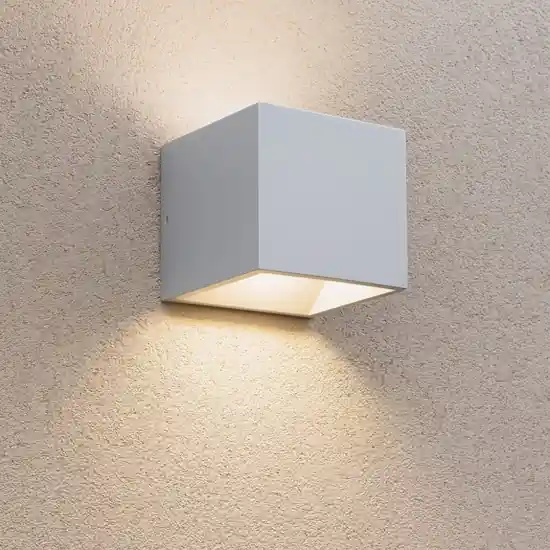 Affare Rubik ap 4000k ideal lux applique cubo da esterno led 8,5w grigio