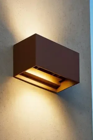 A Buon Prezzo Atom ap d20 ideal lux applique da esterno orientabile ip54 corten marrone led 3000k