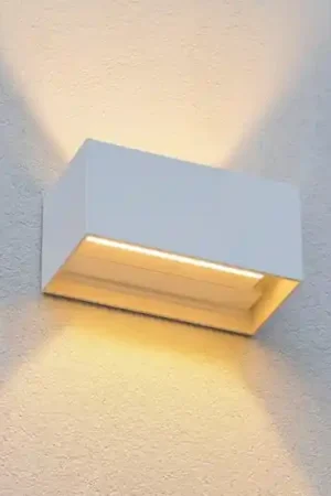 Atom ap d20 ideal lux applique da esterno doppio fascio di luce led 3000k bianca Di Tendenza