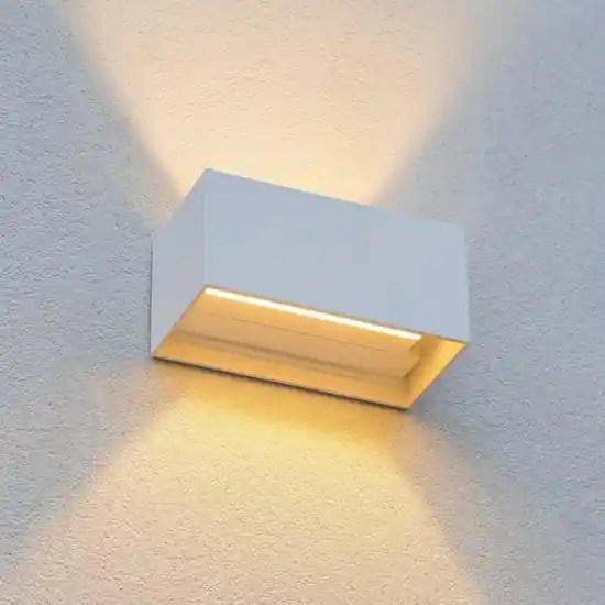 Atom ap d20 ideal lux applique da esterno doppio fascio di luce led 3000k bianca Di Tendenza