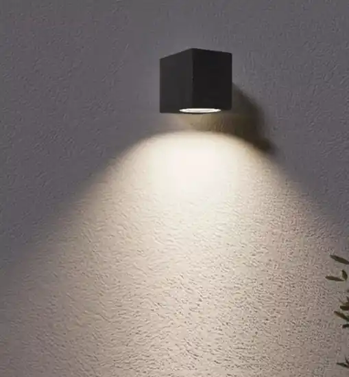 Up ap1 ideal lux applique da esterno ip44 cubo nero luce mono emissione Acquista Ora