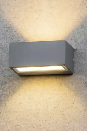Twin ap1 ideal lux applique da esterno g9 grigio ip44 Promo Stagionale