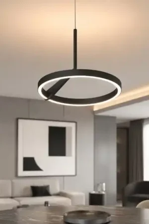 Vivida meridiana nero lampadario led 17w 3000k 4000k moderno Vendita Finale