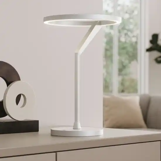 Occasione Imperdibile Lampada da tavolo bianca moderna led 15w 3000k 4000k vivida meridiana