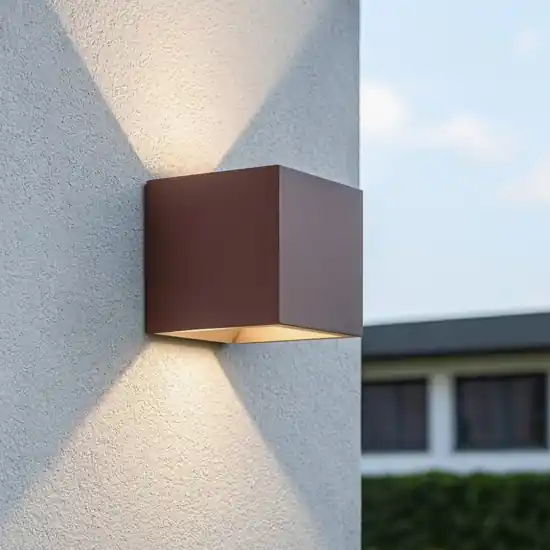 Offerta Del Giorno Ideal lux rubik ap 3000k applique da esterno corten ip54 cubo led