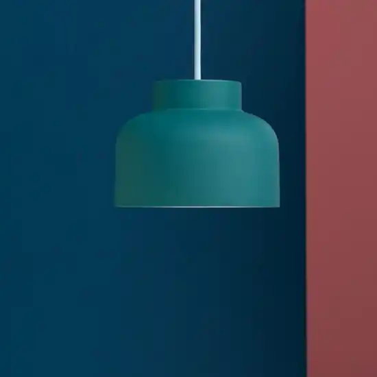 Lampada sospensione moderna vivida bottone petrolio A Buon Prezzo