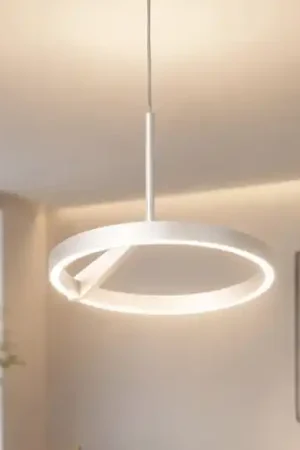 Acquista Ora Lampadario moderno bianco vivida meridiana led 17w 3000k 4000k