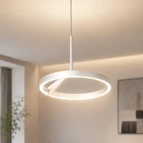 Acquista Ora Lampadario moderno bianco vivida meridiana led 17w 3000k 4000k