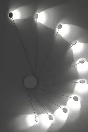 Applique led 20w 3000k parete soffitto moderna titanio vivida helix Occasione Imperdibile