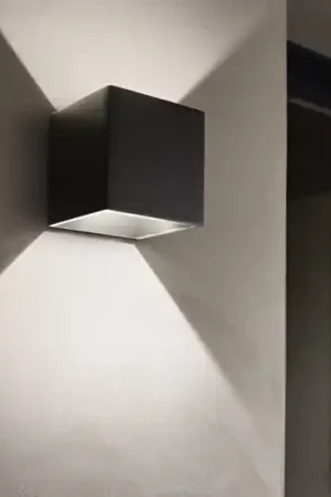 Ultime Pezzi Rubik ap 4000k ideal lux applique da esterno led 8,5w ip54 cubo nero