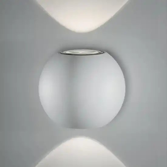 Applique led sfera bianca biemissione 3w 3000k 4000k dimmerabile vivida sky fall Must-Have