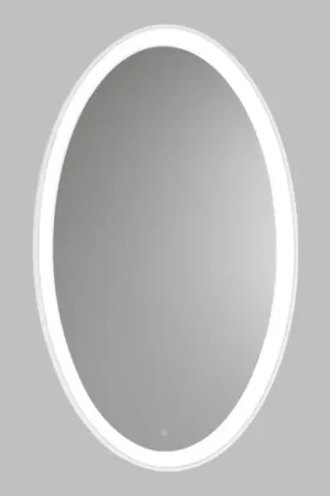 Vivida lifering-o specchio ovale bianco touch led 28w 3000k per ingresso moderno Promozione