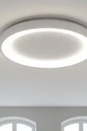 Vivida lifering plafoniera ovale colore titanio moderna led 48w 3000k 4000k Soddisfatti O Rimborsati
