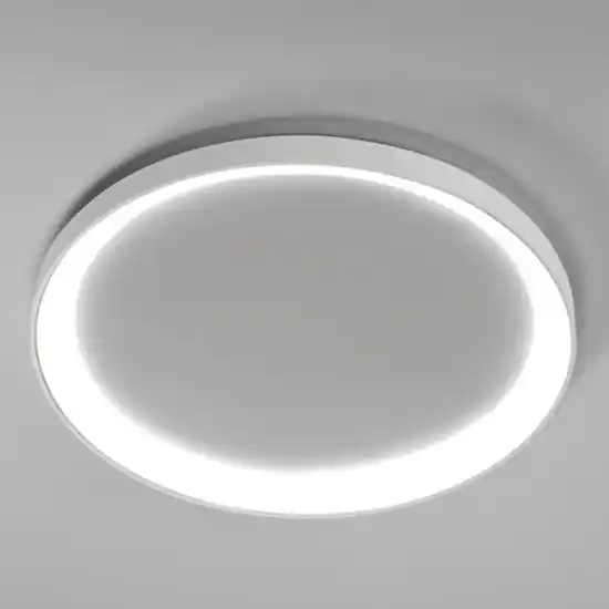 Saldi Plafoniera bianca rotonda 60cm led 60w 3000k 4000k vivida lifering-r