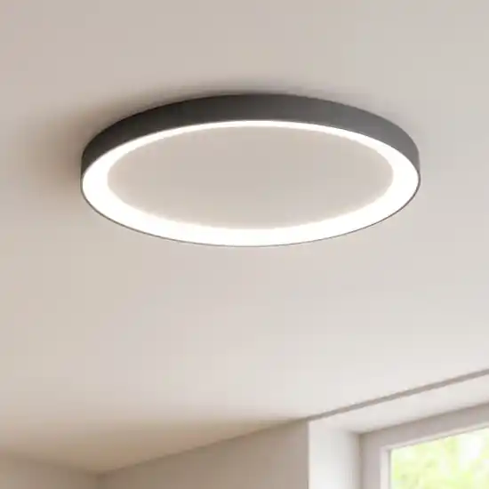 Plafoniera bronzo vivida lifering-r tonda 60cm led 60w 3000k 4000k Non Perdere